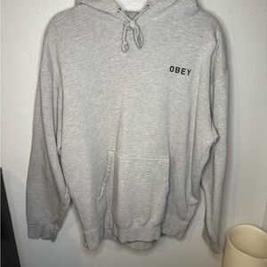 Obey Men's Grey Hoodie